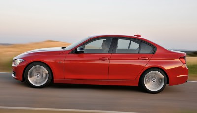 2012 BMW 3 Series: Extra distance between the front and rear wheels means more cabin room, which is welcome because the 3 Series is not a very big car.