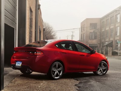 The 2013 Dodge Dart looks nothing like the Alfa Romeo Giulietta on which it is based.