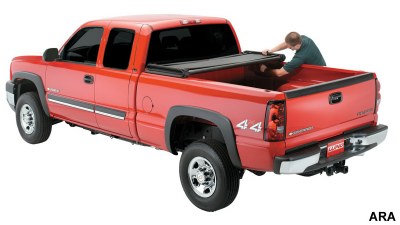 Storage boxes give pickup cargo beds security.