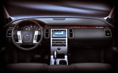 2009 Ford Flex interior.